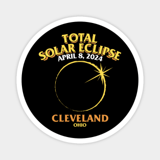 Total Solar Eclipse 2024 - Cleveland, Ohio Magnet